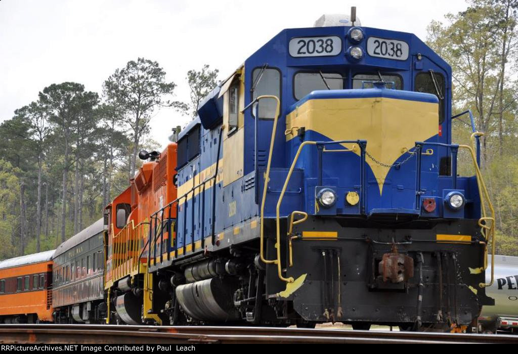 Parked excursion train